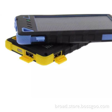 DOCA D-S8000 Solar Power Bank 8000mAh with Camping 20 LED Lights and currency detector function